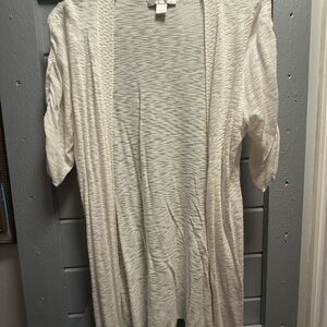Christopher & Banks Cream Cardigan